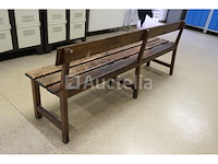 Houten kleedkamerbank - afbeelding 2 van  5