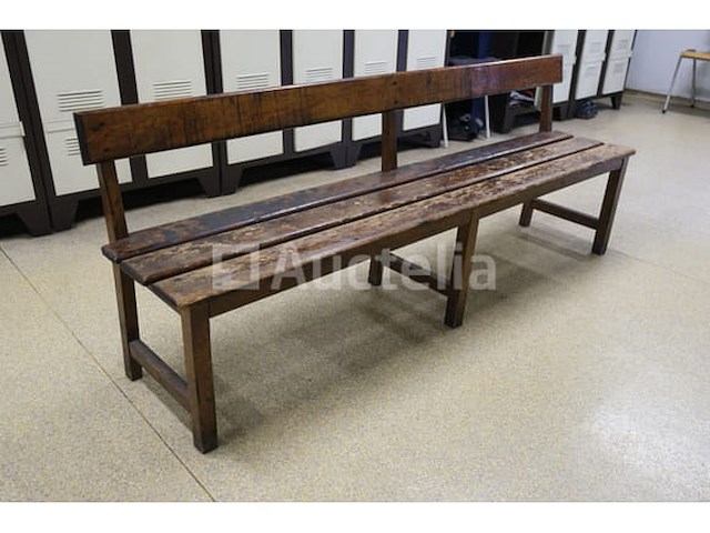 Houten kleedkamerbank - afbeelding 4 van  5