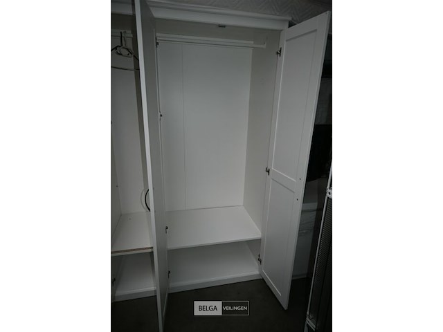 Houten kleerkast met spiegel - afbeelding 5 van  6