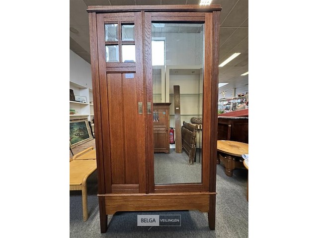 Houten kleerkast - afbeelding 1 van  5