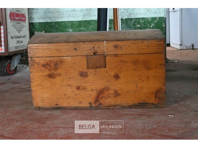 Houten koffer met deksel - afbeelding 2 van  7