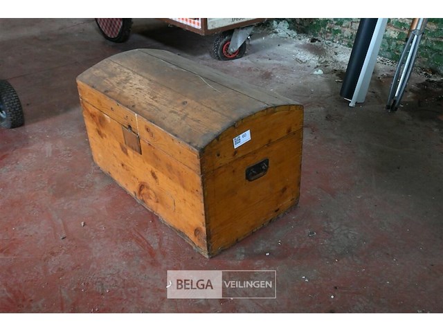 Houten koffer met deksel - afbeelding 3 van  7