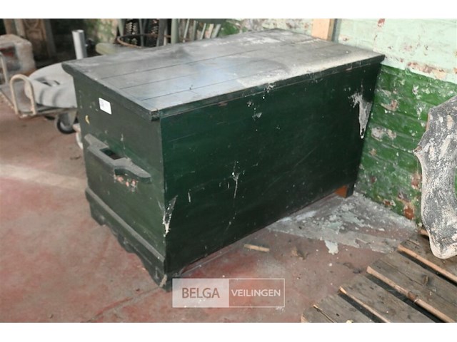 Houten koffer met deksel - afbeelding 2 van  6