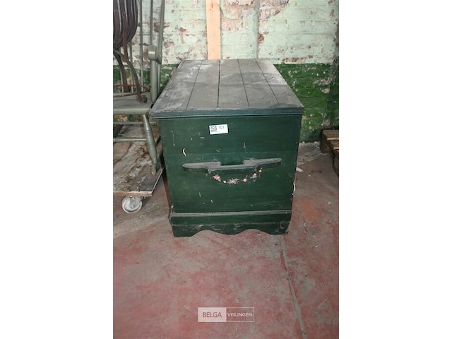 Houten koffer met deksel - afbeelding 3 van  6
