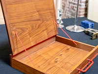 Houten koffer notelaar - afbeelding 3 van  4