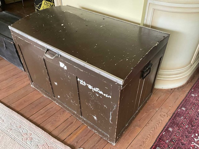 Houten koffer - afbeelding 2 van  3