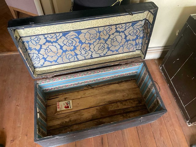 Houten koffer - afbeelding 3 van  3