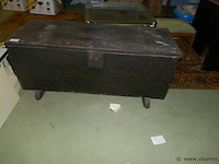 Houten koffer - afbeelding 1 van  2