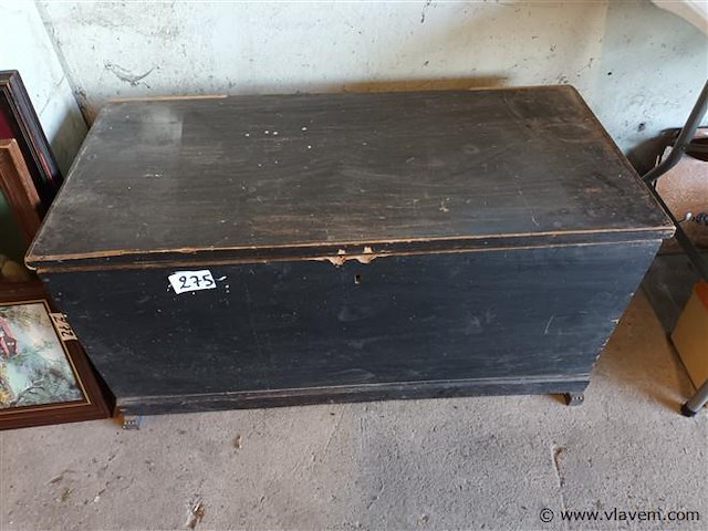 Houten koffer - afbeelding 1 van  4