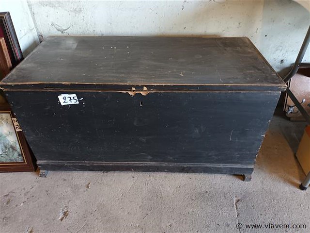 Houten koffer - afbeelding 2 van  4