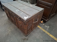 Houten koffer - afbeelding 1 van  2