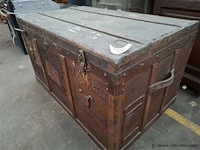 Houten koffer - afbeelding 2 van  2