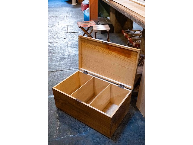 Houten koffer - afbeelding 1 van  1