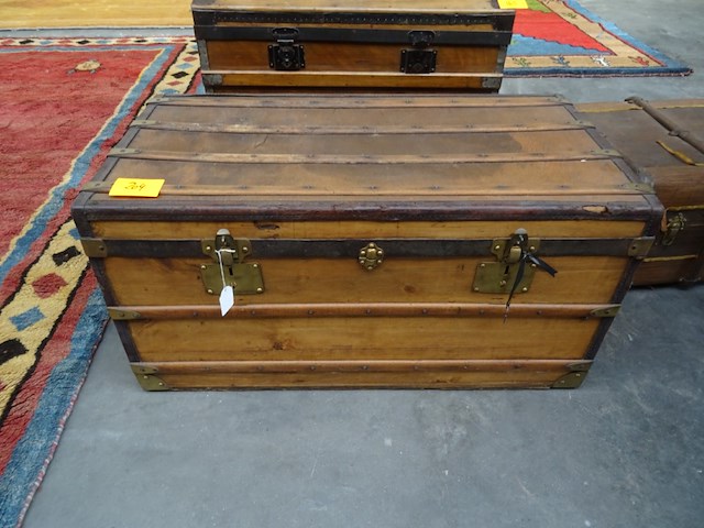 Houten koffer - afbeelding 1 van  4