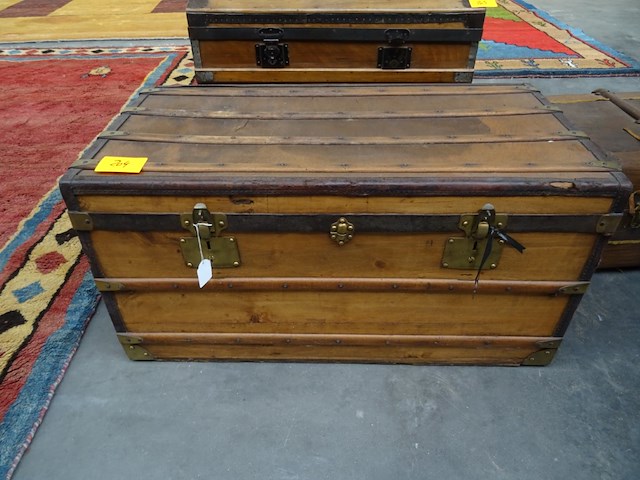 Houten koffer - afbeelding 3 van  4