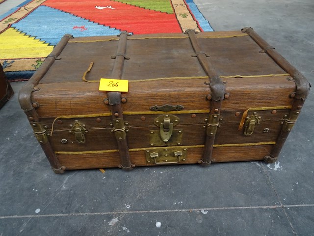 Houten koffer - afbeelding 1 van  4