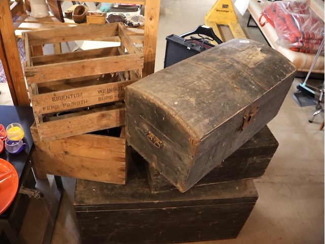 Houten koffers (x3) - afbeelding 5 van  5