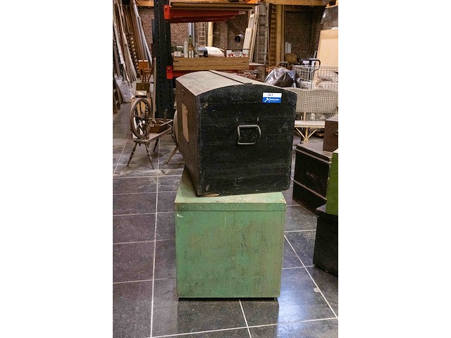 Houten koffers - afbeelding 1 van  2