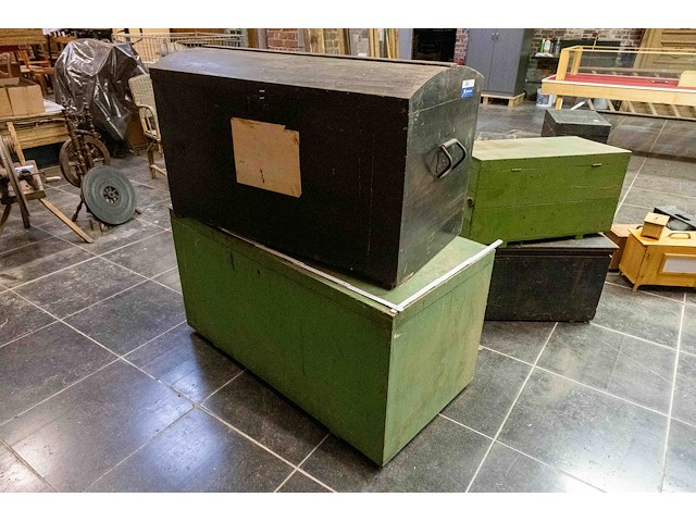 Houten koffers - afbeelding 2 van  2