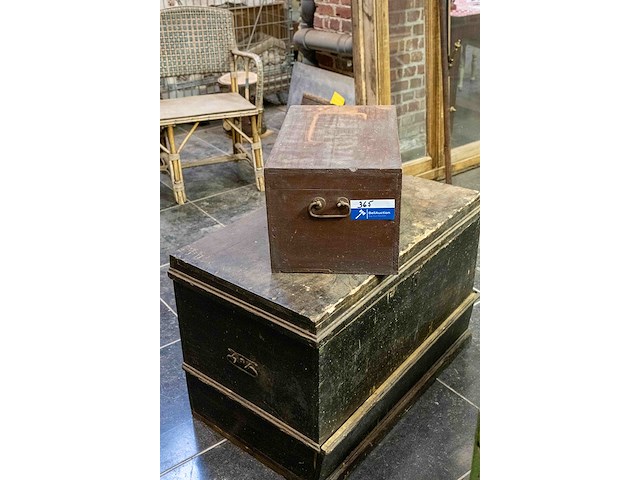 Houten koffers - afbeelding 1 van  4