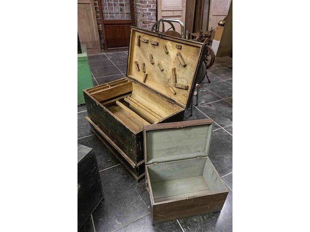 Houten koffers - afbeelding 2 van  4