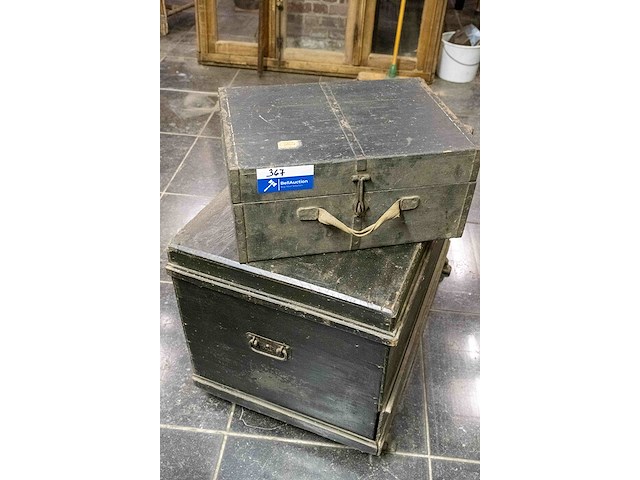 Houten koffers - afbeelding 1 van  4