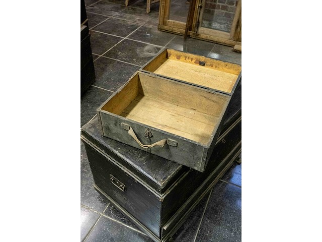 Houten koffers - afbeelding 2 van  4