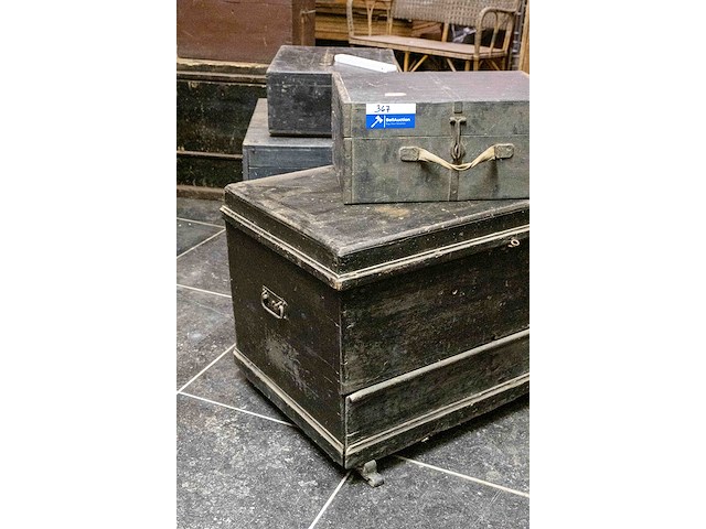 Houten koffers - afbeelding 4 van  4