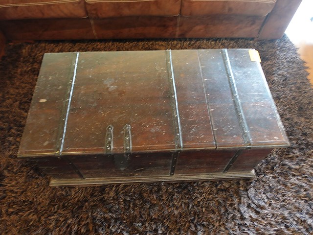 Houten koffer/salontafel - afbeelding 2 van  5