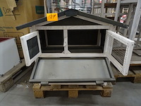 Houten konijnenhok - afbeelding 3 van  3