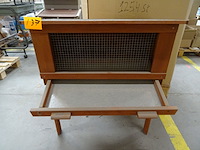 Houten konijnenhok - afbeelding 2 van  4