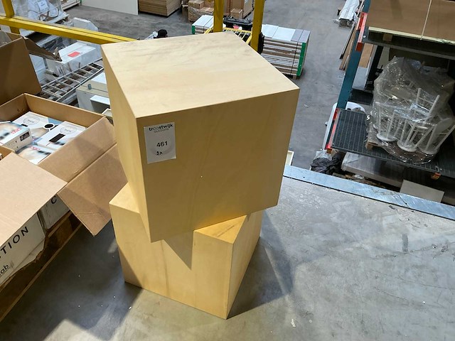 Houten kubus (2x) - afbeelding 2 van  3