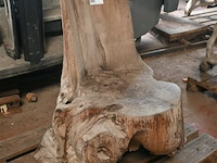 Houten kunstwerk / stoel - afbeelding 1 van  5