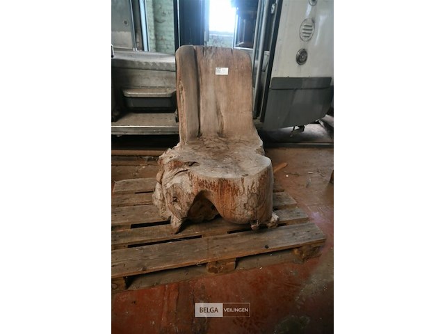 Houten kunstwerk / stoel - afbeelding 2 van  5