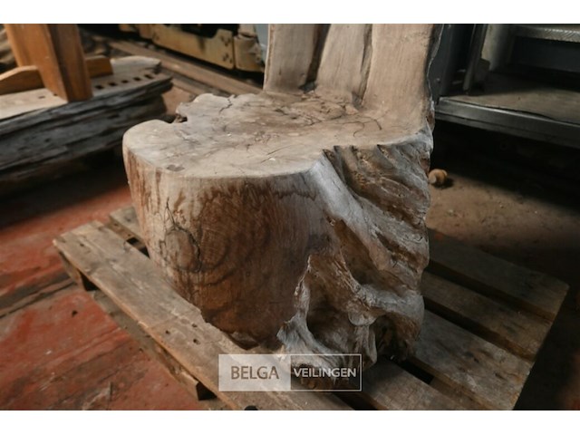 Houten kunstwerk / stoel - afbeelding 4 van  5