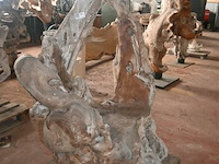 Houten kunstwerk / stoel - afbeelding 1 van  5