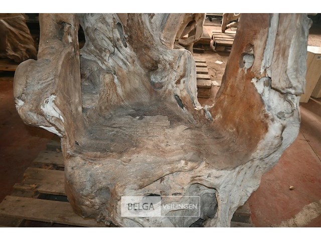 Houten kunstwerk / stoel - afbeelding 5 van  5