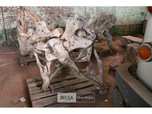 Houten kunstwerk / stoel - afbeelding 5 van  5