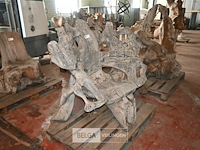 Houten kunstwerk / zitbank - afbeelding 1 van  5