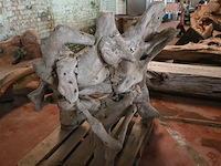 Houten kunstwerk / zitbank - afbeelding 4 van  5