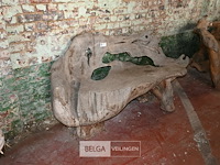 Houten kunstwerk / zitbank - afbeelding 3 van  5