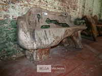 Houten kunstwerk / zitbank - afbeelding 5 van  5