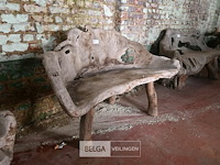 Houten kunstwerk / zitbank - afbeelding 3 van  5