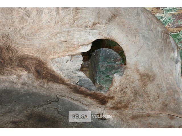 Houten kunstwerk / zitbank - afbeelding 5 van  5