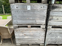 Houten kuubskist (4x) - afbeelding 1 van  1