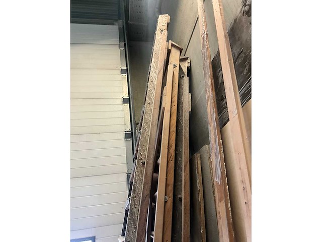 Houten ladder (3x) - afbeelding 5 van  6