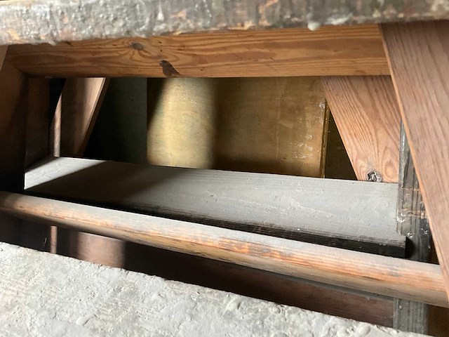 Houten ladder (3x) - afbeelding 6 van  6