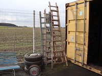 Houten ladder (x3) - afbeelding 1 van  4