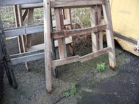 Houten ladder (x3) - afbeelding 2 van  4