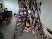 Houten ladder - afbeelding 1 van  1